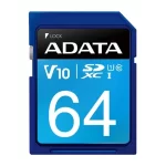 کارت حافظه‌ ای دیتا اس دی مدل Premier V10 CL10 100MBps ظرفیت 64 گیگابایت