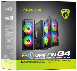 کیس کامپیوتر گیمینگ گرین GRIFFIN G4