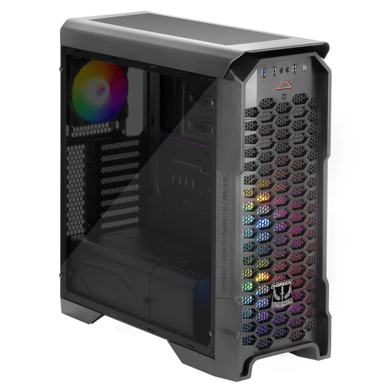 کیس کامپیوتر گیمینگ گرین مدل STRIKER FRGB کیس کامپیوتر گیمینگ گرین مدل STRIKER FRGB