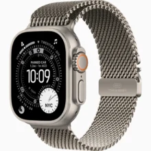 ساعت هوشمند 49 میلی متری اپل مدل Ultra 3 Natural Titanium Case با بند Titanium Milanese