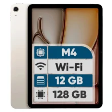 تبلت 13 اینچ اپل مدل iPad Air 2026 M4 Wi-Fi ظرفیت 128 گیگابایت و رم 12 گیگابایت، رزولوشن دوربین اصلی ۱۲ مگاپیکسل، پشتیبانی از قلم و کیبورد