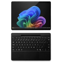 تبلت 13 اینچ مایکروسافت مدل Surface Pro 11 با پردازنده Intel Core Ultra 7-266V و 16GB رم LPDDR5x، حافظه SSD با ظرفیت 512GB، صفحه نمایش PixelSense Flow با نرخ به‌روزرسانی 120 هرتز، سیستم‌ عامل Windows 11 به همراه کیبورد Flex Copilet مشکی رنگ