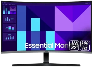مانیتور خمیده 32 اینچ سامسونگ مدل Essential S3 S32D392GAM