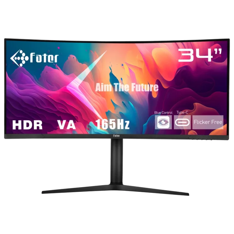 مانیتور خمیده گیمینگ فاطر مدل C34-165B1 34 inch Curve