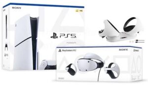 کنسول بازی سونی مدل PlayStation 5 Slim ظرفیت 1 ترابایت به همراه دسته اضافی و هدست VR2