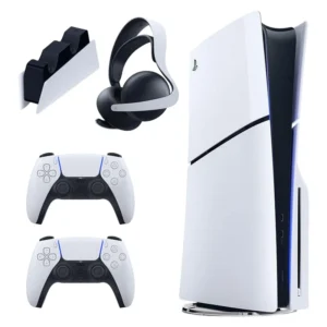 کنسول بازی سونی مدل PlayStation 5 Slim ظرفیت 1 ترابایت همراه دسته و پایه و هدست Elite