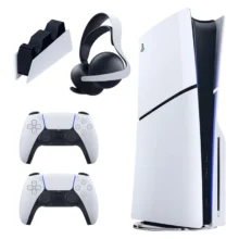 کنسول بازی سونی مدل PlayStation 5 Slim ظرفیت 1 ترابایت همراه دسته و پایه و هدست Elite