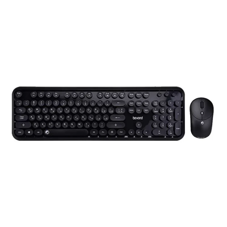 کیبورد و ماوس بی سیم بیاند مدل BMK-8101RF، سوییچ ممبران، Full-Size