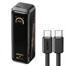 پاوربانک 140 وات انکر مدل A110G Black Myth: Wukong Edition ظرفیت 20100 میلی‌آمپرساعت به همراه کابل تبدیل USB-C