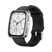 ساعت هوشمند 43 میلی متری امیزفیت مدل Active 2 Square با بند چرمی