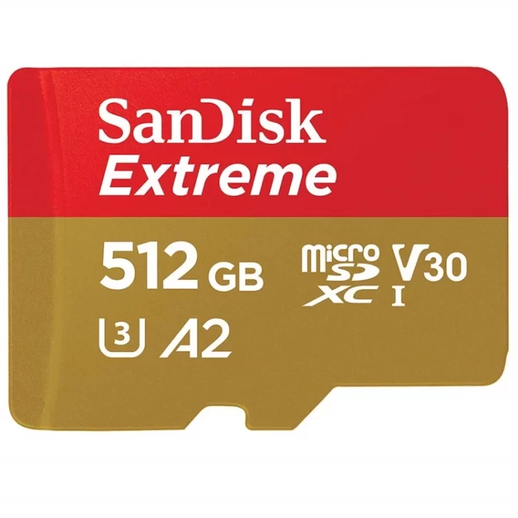 کارت حافظه سن دیسک میکرو اس دی مدل Extreme A2 ظرفیت 512 گیگابایت