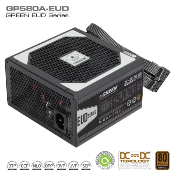 پاور کامپیوتر گرین GP580A-EUD