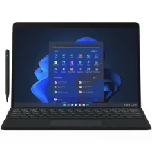 تبلت مایکروسافت مدل Surface Pro 8-i5 حافظه 256GB و رم 8GB به همراه کیبورد Signature Black و قلم Slim Pen 2